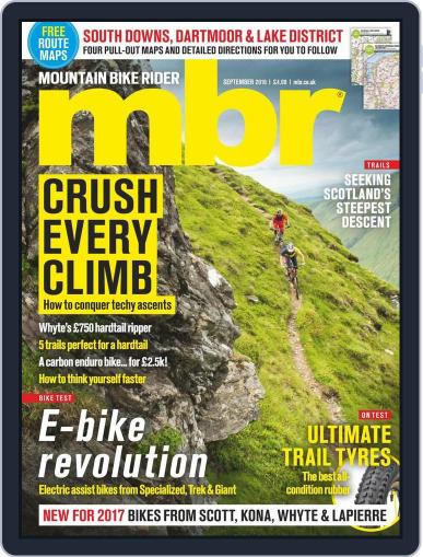Mountain Bike Rider September 1st, 2016 Digital Back Issue Cover