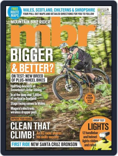 Mountain Bike Rider November 1st, 2015 Digital Back Issue Cover