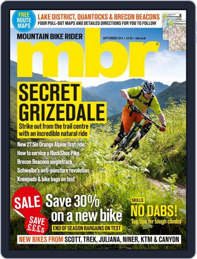 Mountain Bike Rider August 22nd, 2014 Digital Back Issue Cover