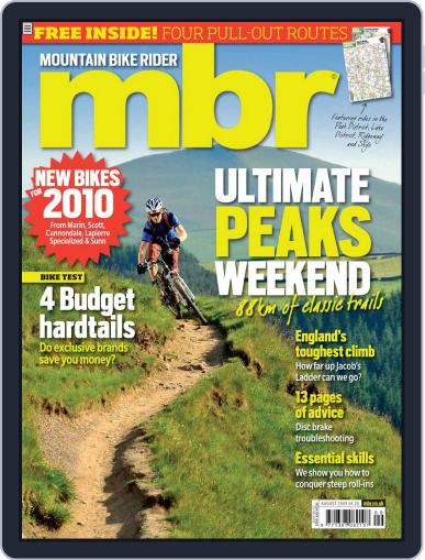 Mountain Bike Rider August 5th, 2009 Digital Back Issue Cover