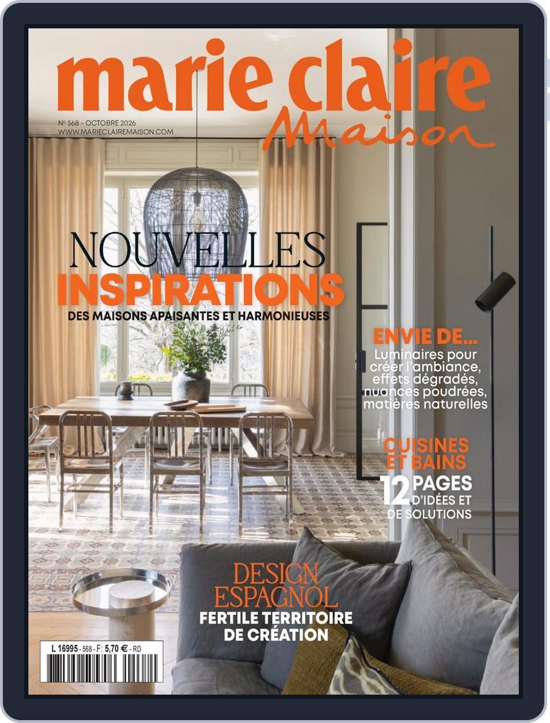 Marie Claire Maison (Digital) Subscription                    October 1st, 2026 Issue