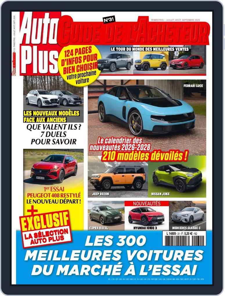 AUTO PLUS GUIDE DE L'ACHETEUR (Digital) Subscription                    June 19th, 2026 Issue