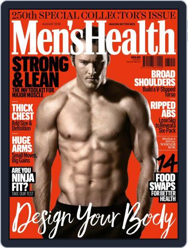 Men's Health South Africa August 1st, 2018 Digital Back Issue Cover
