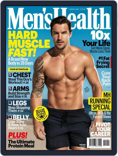 Men's Health South Africa February 1st, 2018 Digital Back Issue Cover