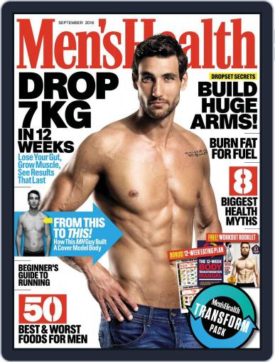 Men's Health South Africa September 1st, 2016 Digital Back Issue Cover