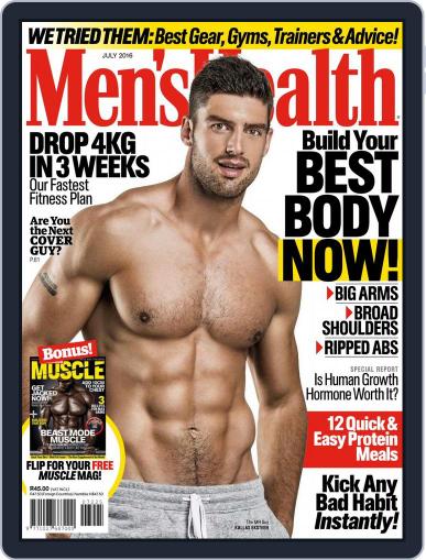 Men's Health South Africa June 20th, 2016 Digital Back Issue Cover