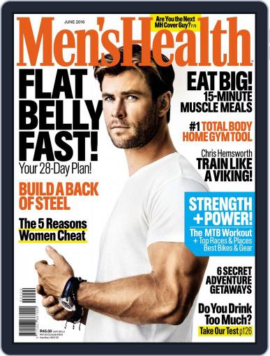 Men's Health South Africa May 23rd, 2016 Digital Back Issue Cover