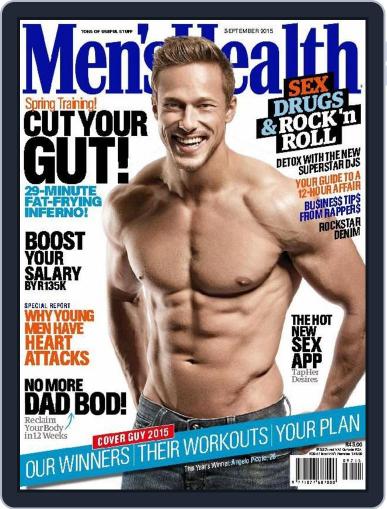 Men's Health South Africa August 23rd, 2015 Digital Back Issue Cover