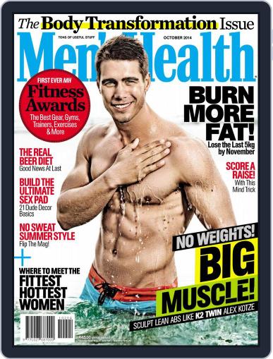 Men's Health South Africa September 22nd, 2014 Digital Back Issue Cover