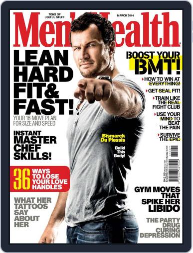 Men's Health South Africa February 17th, 2014 Digital Back Issue Cover