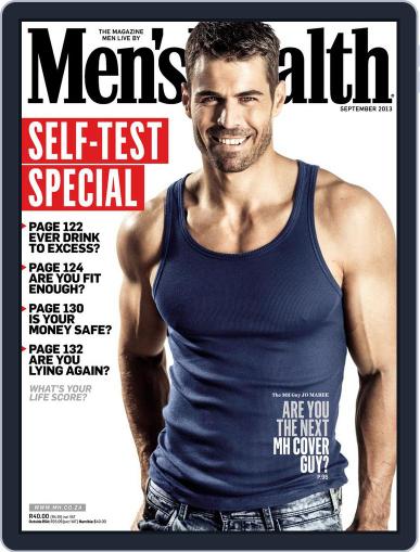 Men's Health South Africa August 19th, 2013 Digital Back Issue Cover