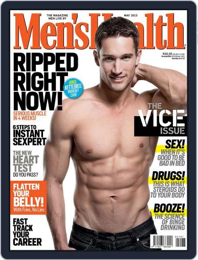 Men's Health South Africa April 21st, 2013 Digital Back Issue Cover