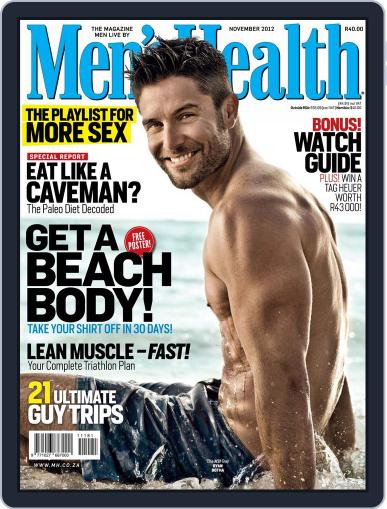 Men's Health South Africa October 23rd, 2012 Digital Back Issue Cover