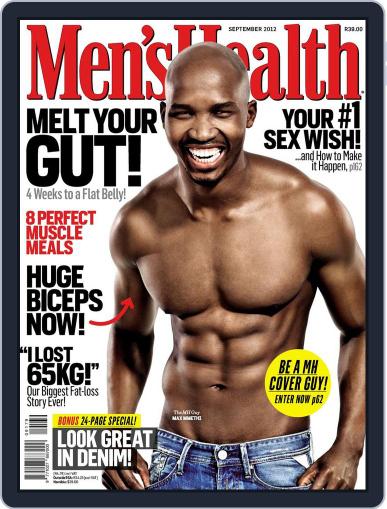 Men's Health South Africa August 21st, 2012 Digital Back Issue Cover