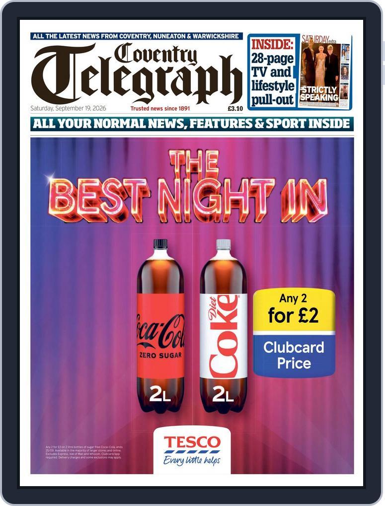 Coventry Telegraph (Digital) Subscription