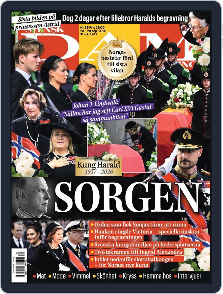 Svensk Damtidning (Digital) Subscription                    September 21st, 2026 Issue