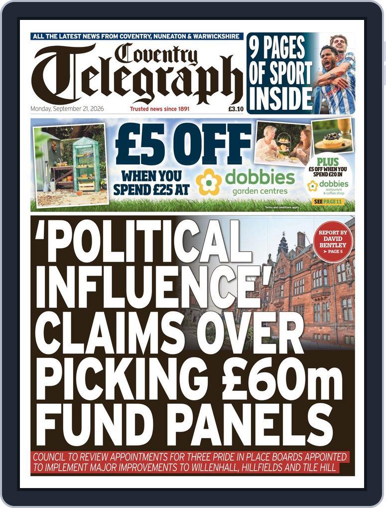 Coventry Telegraph (Digital) Subscription