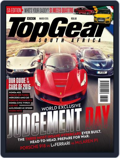 Top Gear South Africa March 1st, 2015 Digital Back Issue Cover