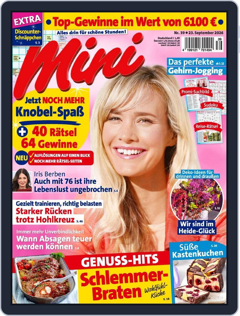 Mini Germany (Digital) Subscription                    September 23rd, 2026 Issue