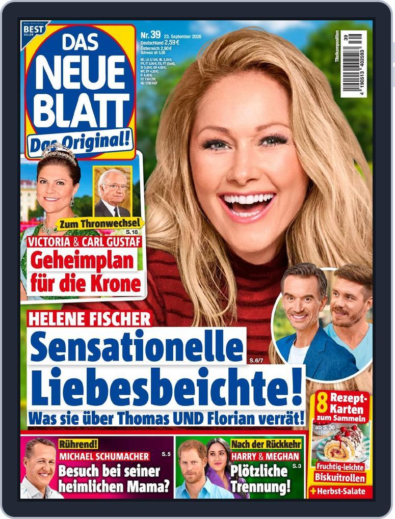 Das neue Blatt (Digital) Subscription                    September 23rd, 2026 Issue