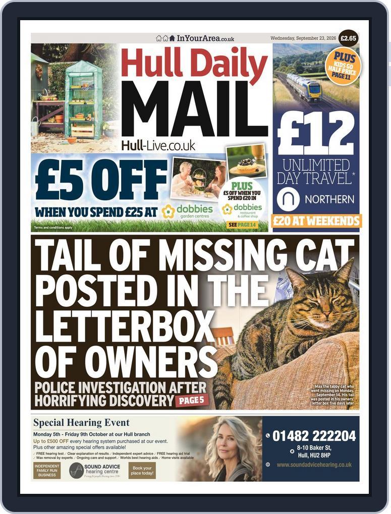 Hull Daily Mail (Digital) Subscription