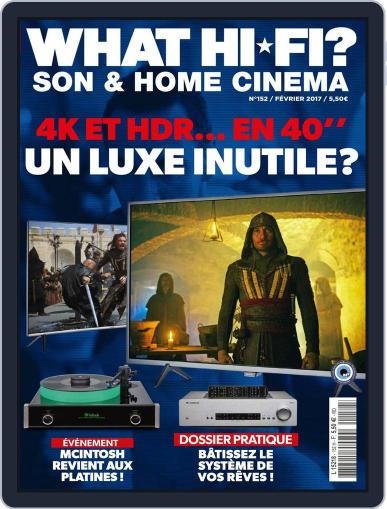 What Hifi France February 1st, 2017 Digital Back Issue Cover
