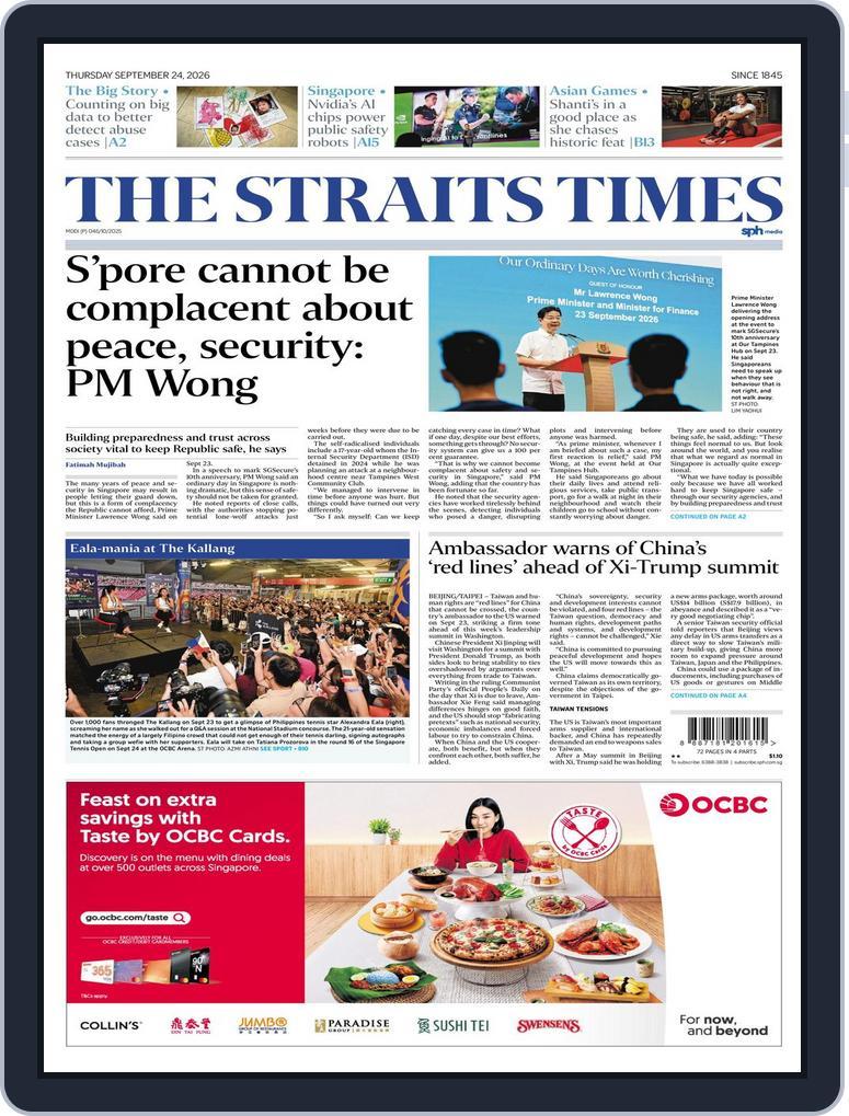 The Straits Times (Digital) Subscription