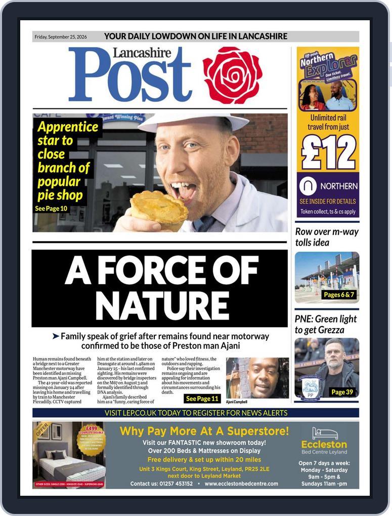 Lancashire Evening Post (Digital) Subscription