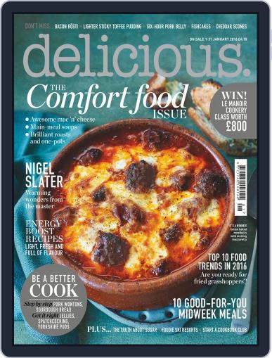 Delicious UK January 1st, 2016 Digital Back Issue Cover