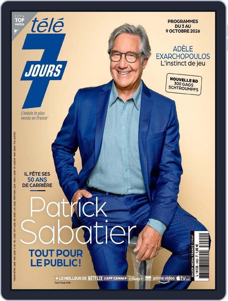 Télé 7 Jours (Digital) Subscription                    September 28th, 2026 Issue