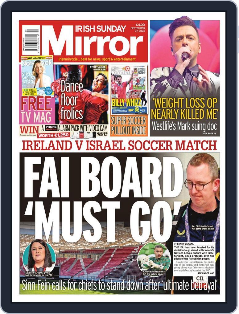 Irish Sunday Mirror (Digital) Subscription