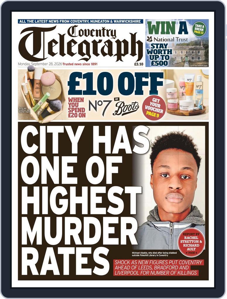 Coventry Telegraph (Digital) Subscription