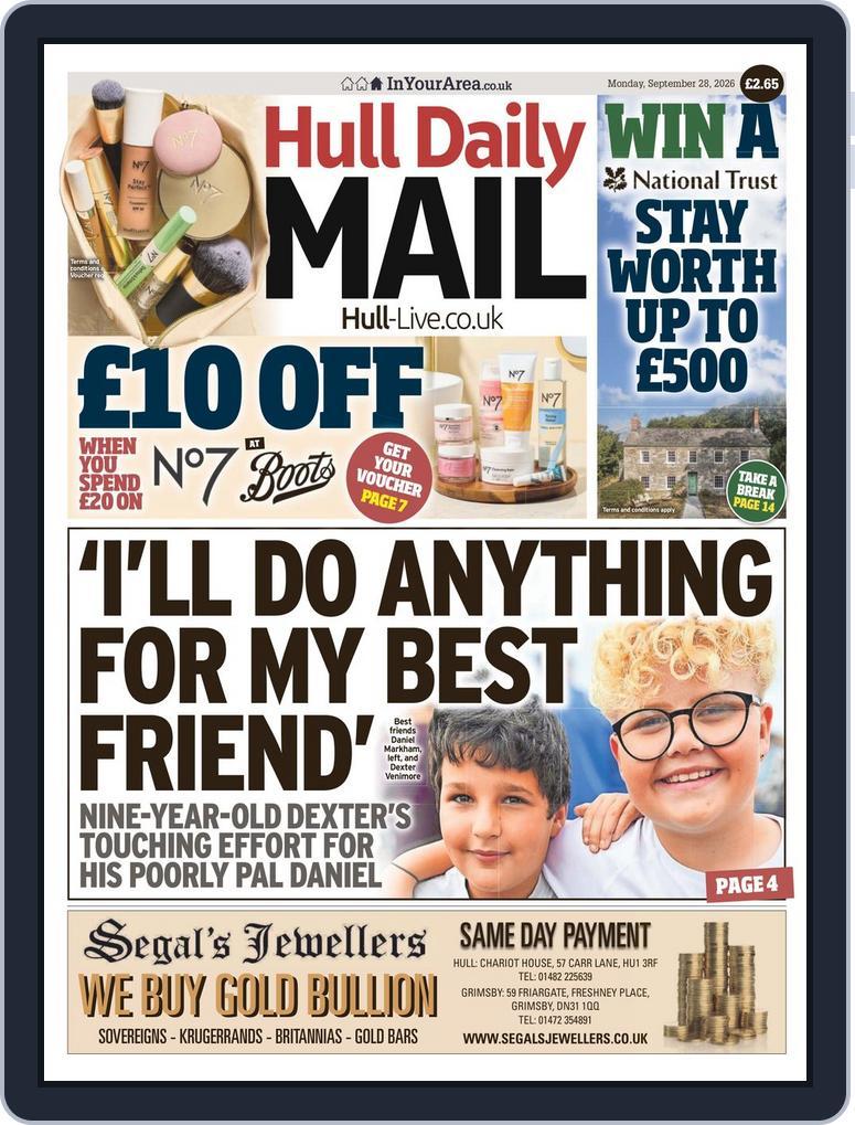 Hull Daily Mail (Digital) Subscription