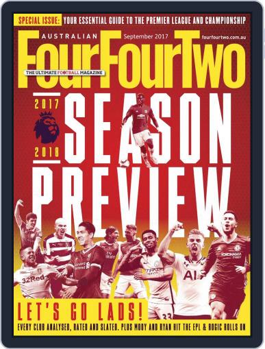 Australian FourFourTwo September 1st, 2017 Digital Back Issue Cover