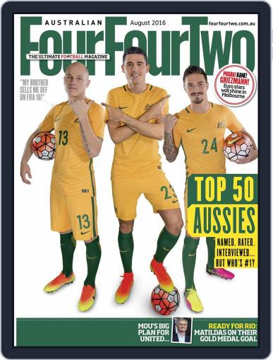Australian FourFourTwo July 13th, 2016 Digital Back Issue Cover