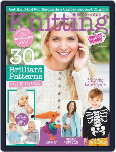Knitting & Crochet from Woman’s Weekly October 1st, 2018 Digital Back Issue Cover