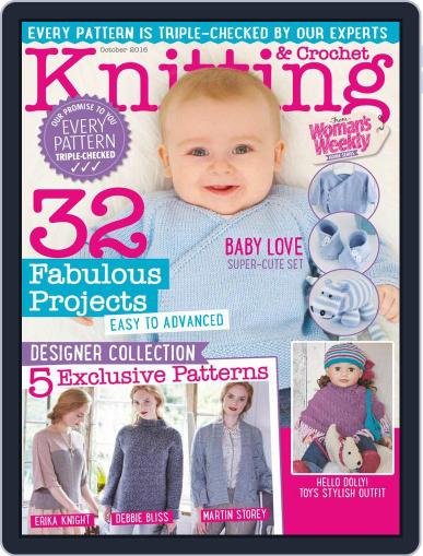 Knitting & Crochet from Woman’s Weekly October 1st, 2016 Digital Back Issue Cover