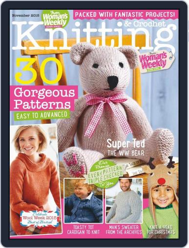 Knitting & Crochet from Woman’s Weekly November 1st, 2015 Digital Back Issue Cover