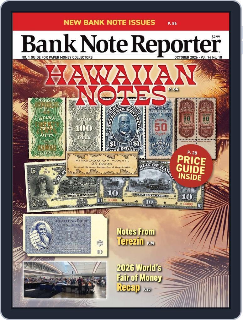 Banknote Reporter (Digital) Subscription                    October 1st, 2026 Issue