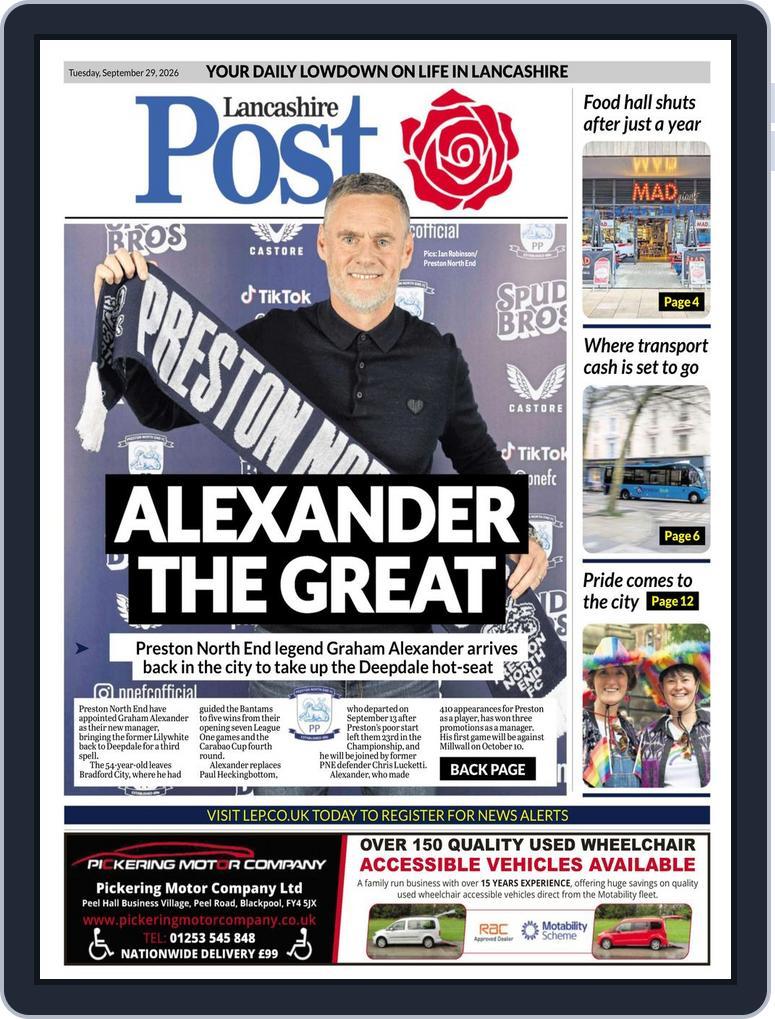 Lancashire Evening Post (Digital) Subscription