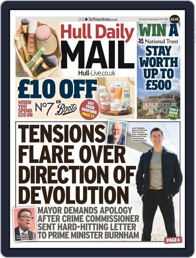 Hull Daily Mail (Digital) Subscription