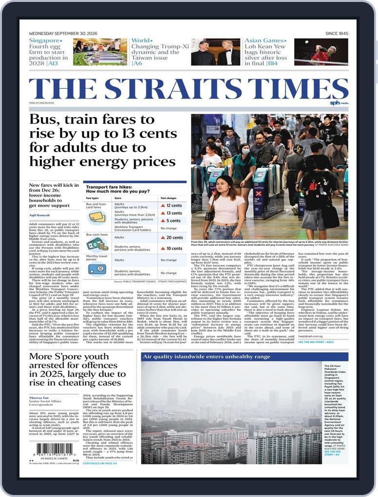 The Straits Times (Digital) Subscription