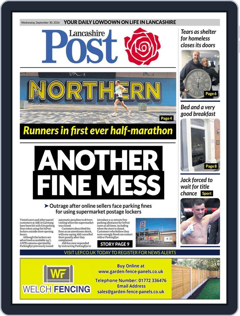 Lancashire Evening Post (Digital) Subscription