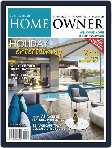 South African Home Owner December 1st, 2018 Digital Back Issue Cover
