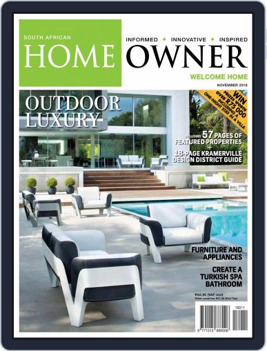South African Home Owner November 1st, 2018 Digital Back Issue Cover