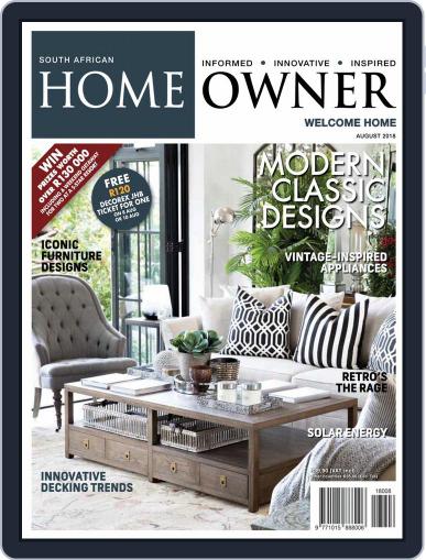 South African Home Owner August 1st, 2018 Digital Back Issue Cover