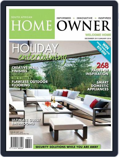 South African Home Owner December 1st, 2017 Digital Back Issue Cover