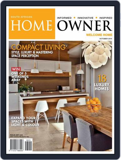 South African Home Owner October 1st, 2016 Digital Back Issue Cover