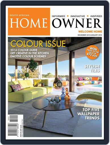 South African Home Owner November 23rd, 2015 Digital Back Issue Cover