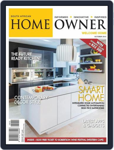 South African Home Owner October 19th, 2015 Digital Back Issue Cover